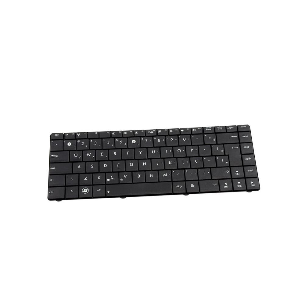 Teclado para Notebook Asus Part Number X43U, ABNT2 Preto, possui teclas confortáveis e 12 meses de garantia.