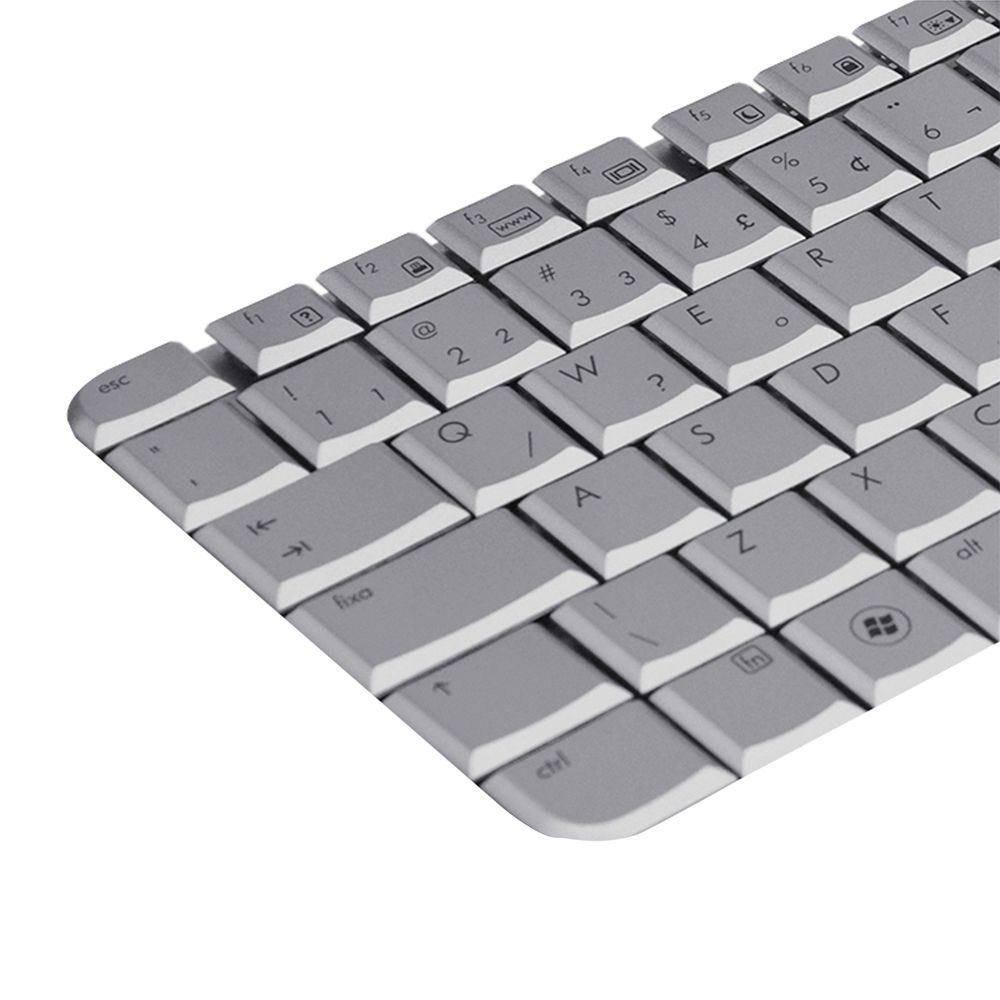 Teclado para Notebook Hp Pavilion DV4-1287CL, ABNT2 - UK Style Prata, possui teclas confortáveis e 12 meses de garantia.