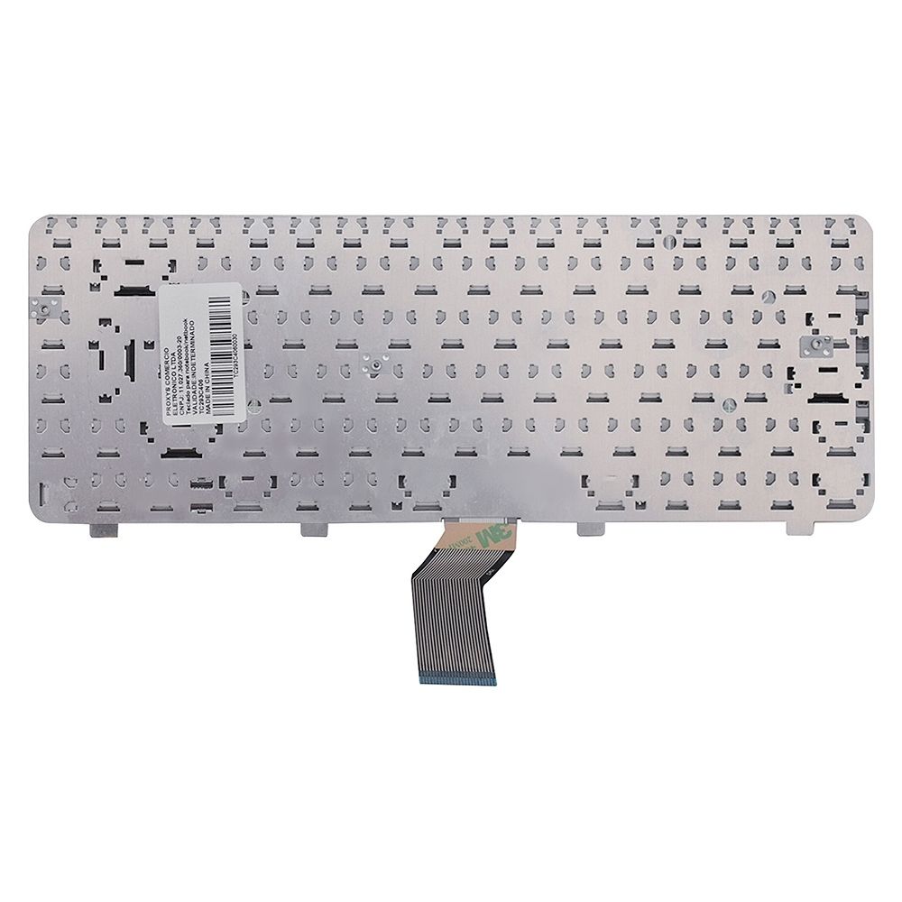 Teclado para Notebook Hp Pavilion DV4-1213TX, ABNT2 - UK Style Prata, possui teclas confortáveis e 12 meses de garantia.