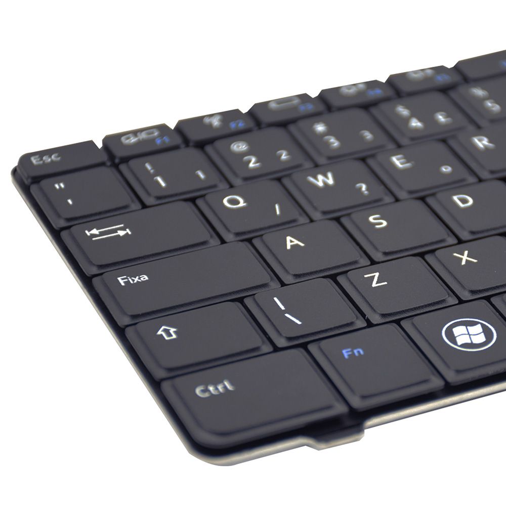 Teclado para Notebook Dell Part Number V110525AK1, ABNT2 Preto, possui teclas confortáveis e 12 meses de garantia.