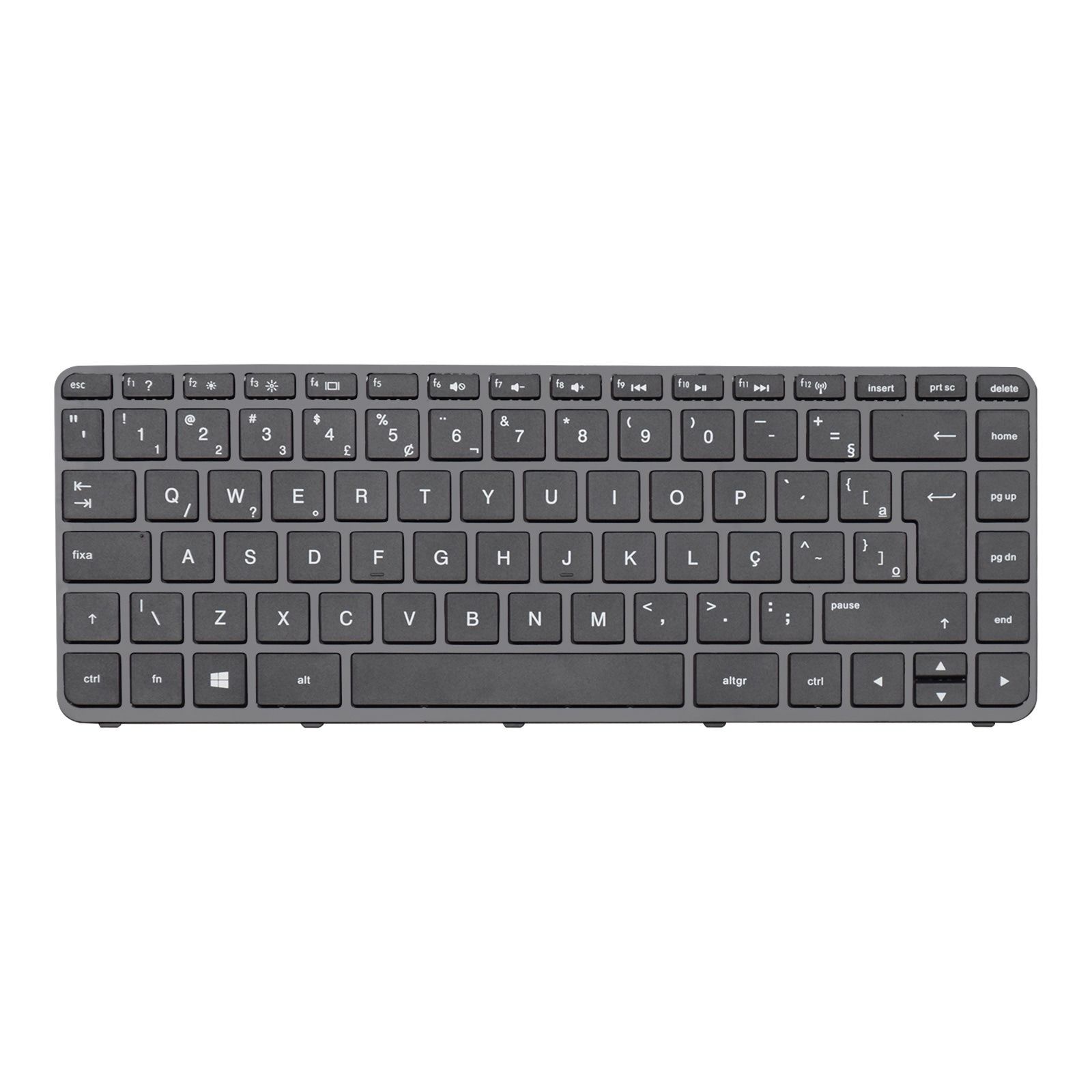 Teclado para Notebook Hp RT3290 ABNT2 - UK Style Preto possui teclas confortáveis e 12 meses de garantia
