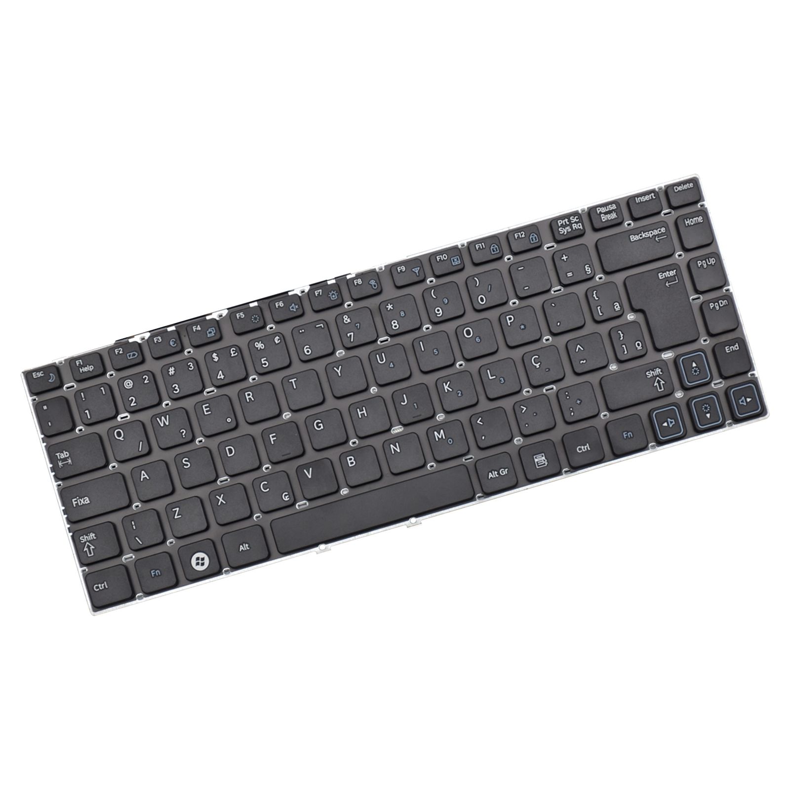 Teclado para Notebook Samsung Part Number CNBA5902940, ABNT2 Preto, possui teclas confortáveis e 12 meses de garantia.