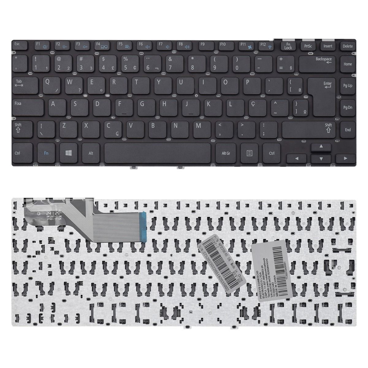 Teclado para Notebook Samsung Ativ Book NP270E4E-KD7BR Preto