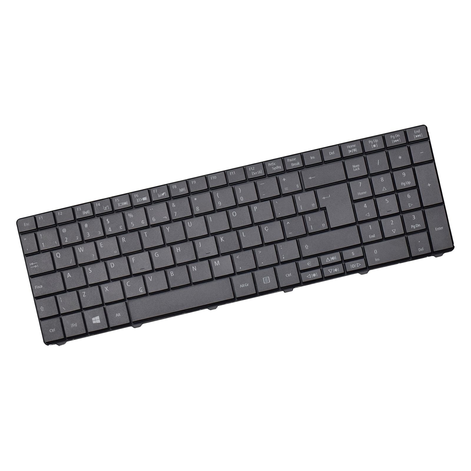Teclado para Notebook Acer Aspire E1-571-6665, ABNT2 Preto, possui teclas confortáveis e 12 meses de garantia.