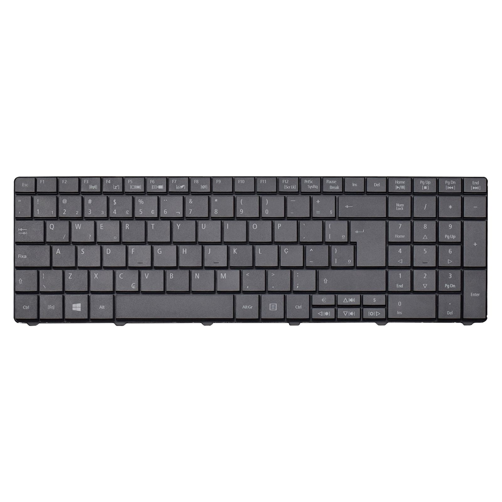 Teclado para Notebook Acer Aspire E1-531G, ABNT2 Preto, possui teclas confortáveis e 12 meses de garantia.
