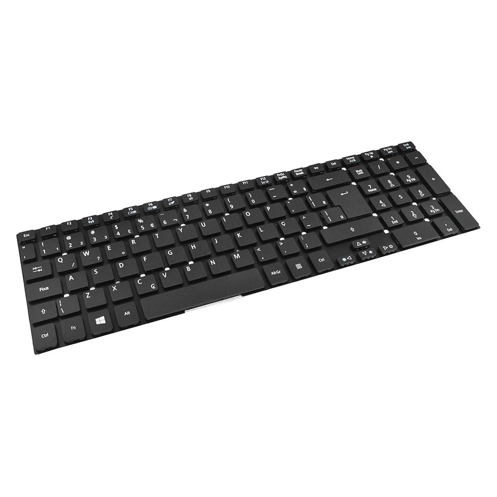 Teclado para Notebook Acer Aspire E1-522-3617, ABNT2 Preto, possui teclas confortáveis e 12 meses de garantia.