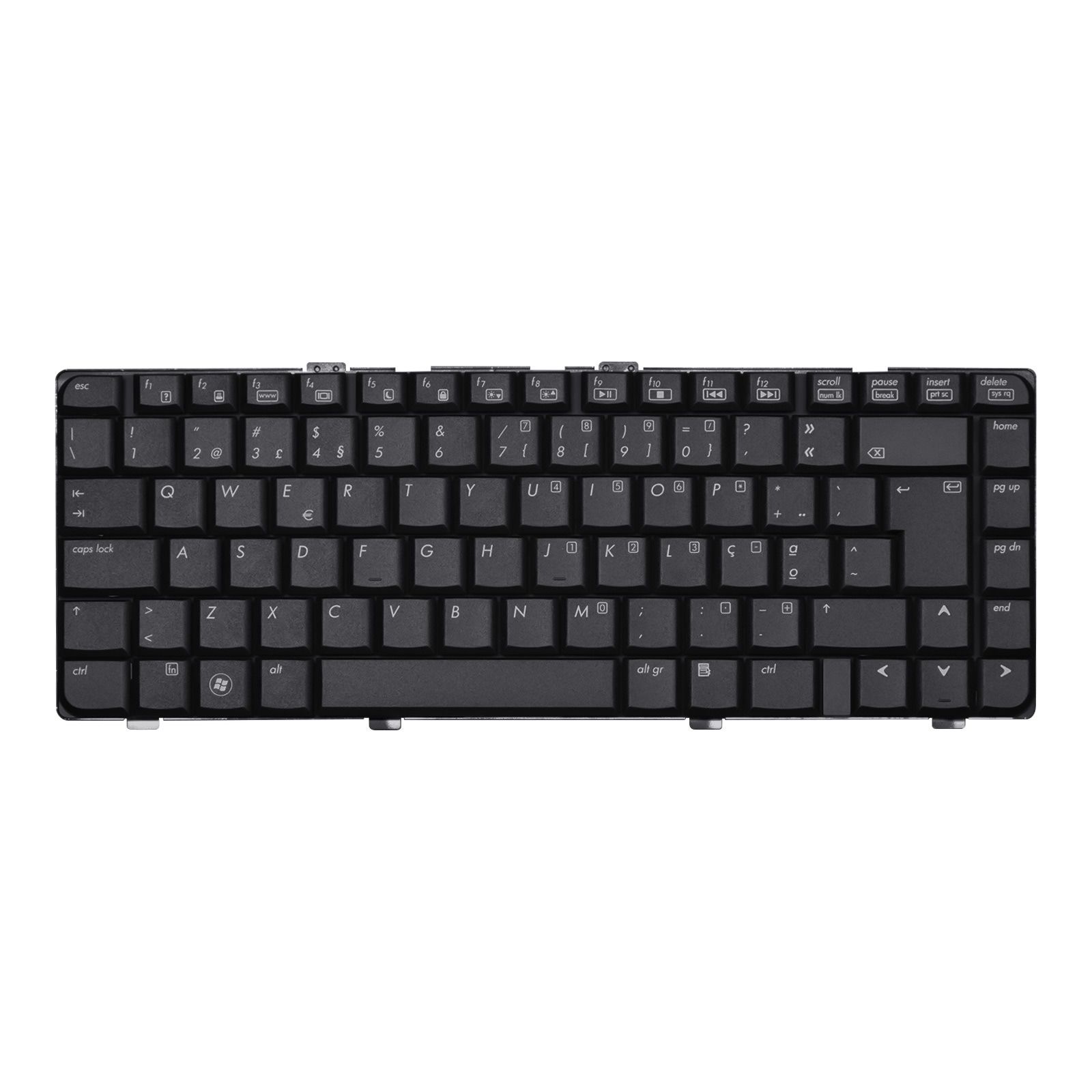 Teclado para Notebook HP Pavilion dv6750br-750BR, Português Portugal Preto, possui teclas confortáveis e 12 meses de garantia.