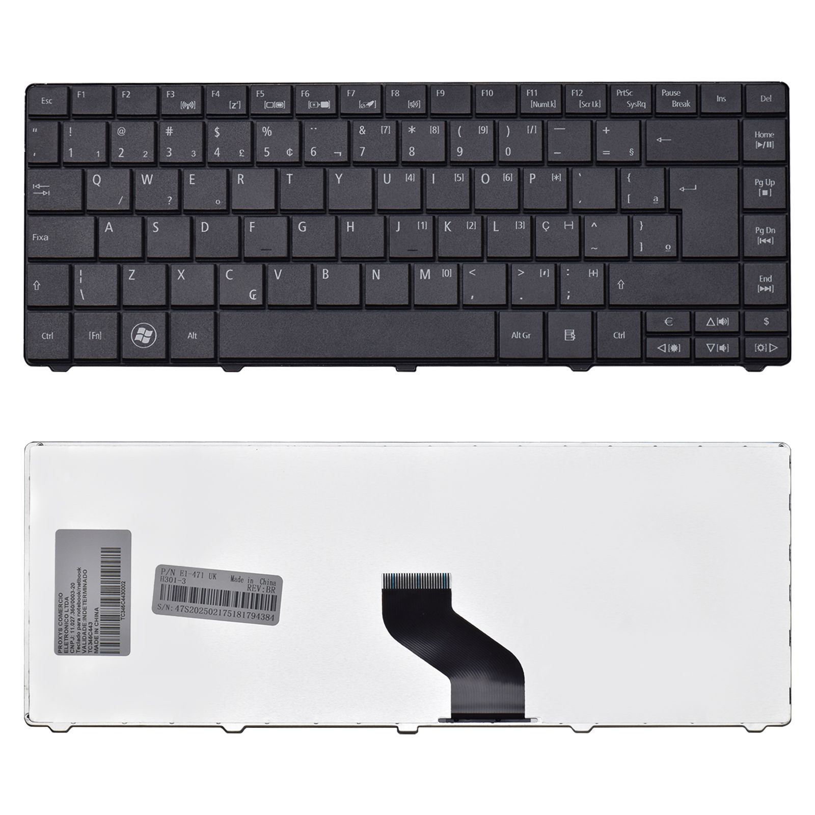 Teclado para Notebook Emachines Part Number AEZQ1600110 ABNT2