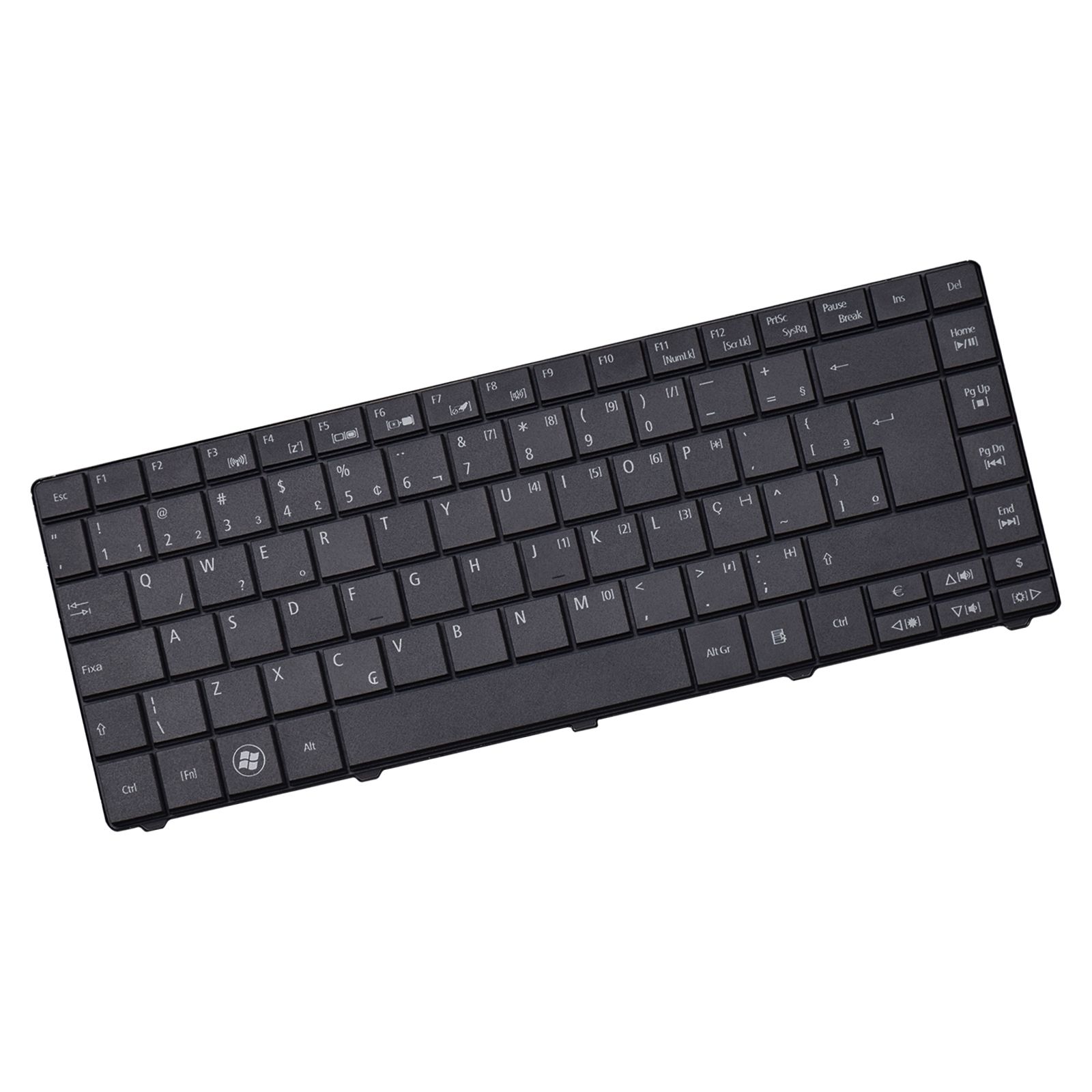 Teclado para Notebook Acer Aspire 3820, ABNT2 Preto, possui teclas confortáveis e 12 meses de garantia.