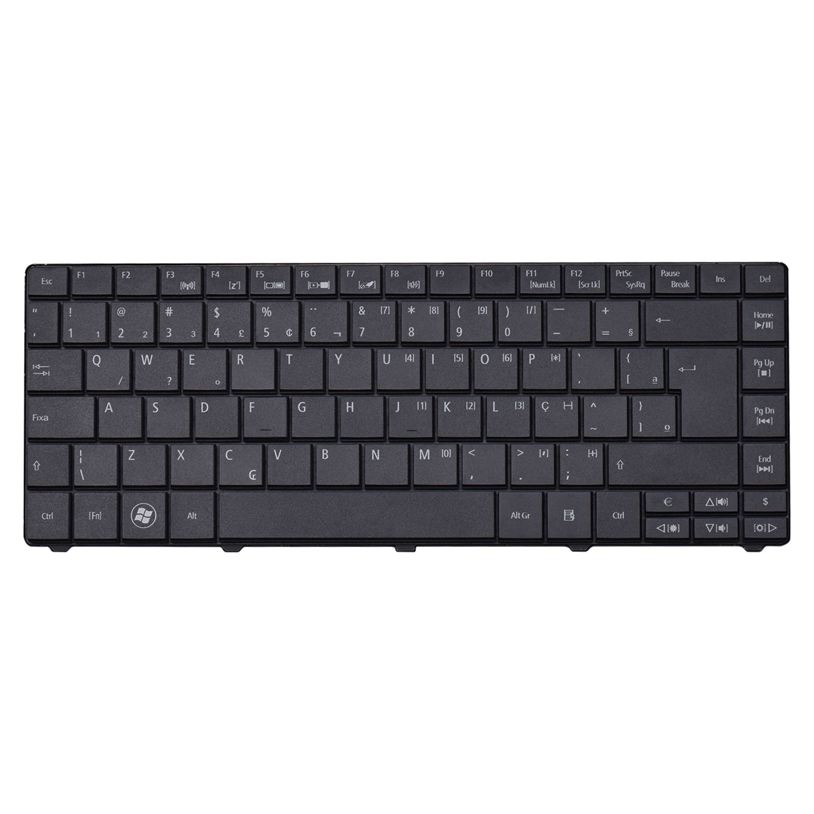 Teclado para Notebook Acer Aspire E1-421 E1-431 E1-471ZQZ, ABNT2 Preto, possui teclas confortáveis e 12 meses de garantia.