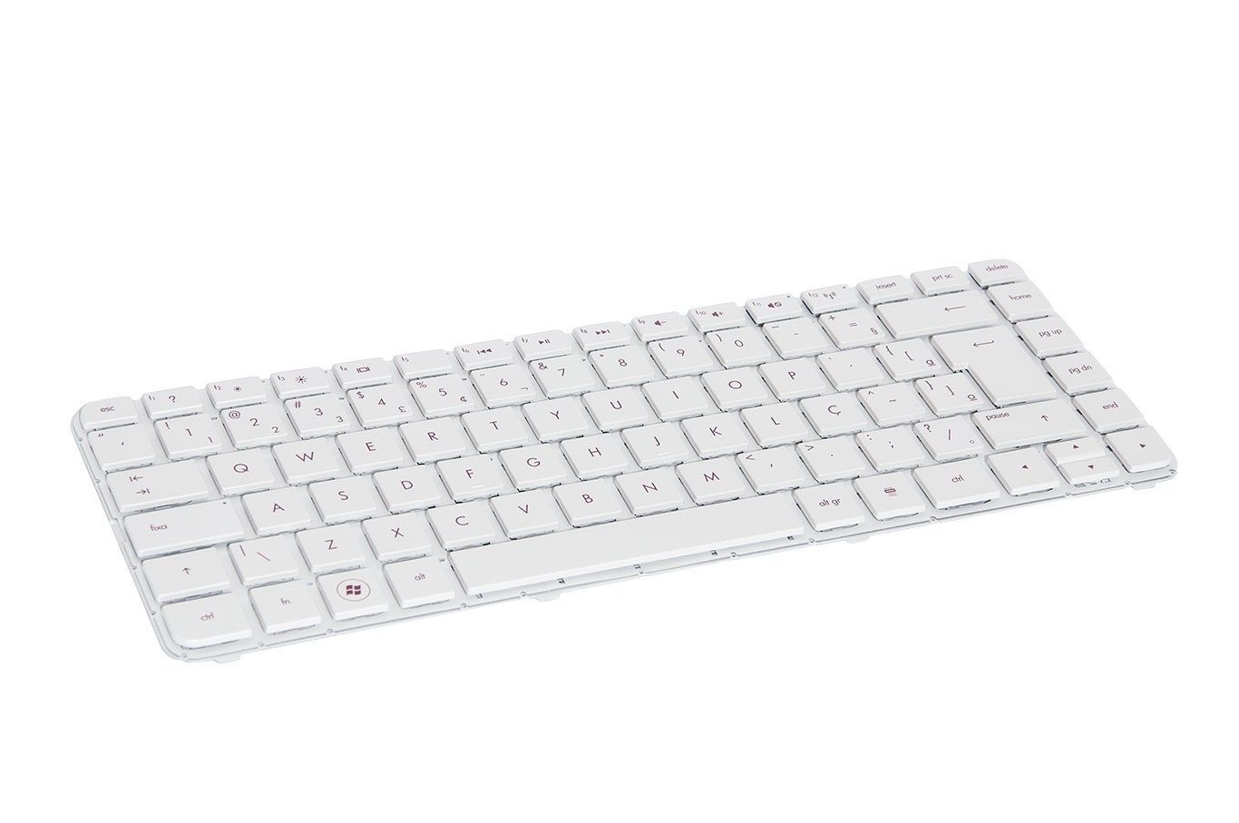 Teclado para Notebook Hp Pavilion G4-2017TX, ABNT2 Branco, possui teclas confortáveis e 12 meses de garantia.