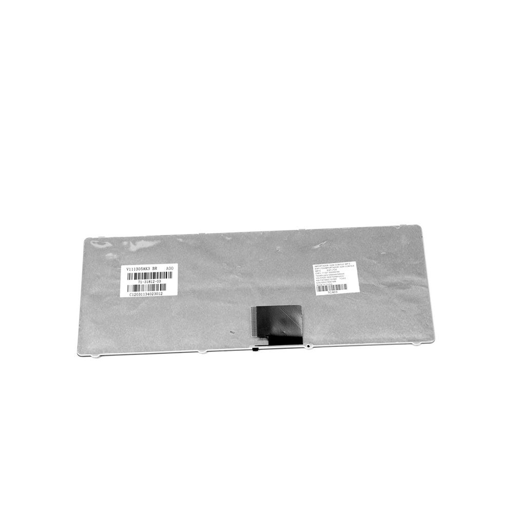 Teclado para Notebook Itautec Infoway W7440, ABNT2 Preto, possui teclas confortáveis e 12 meses de garantia.