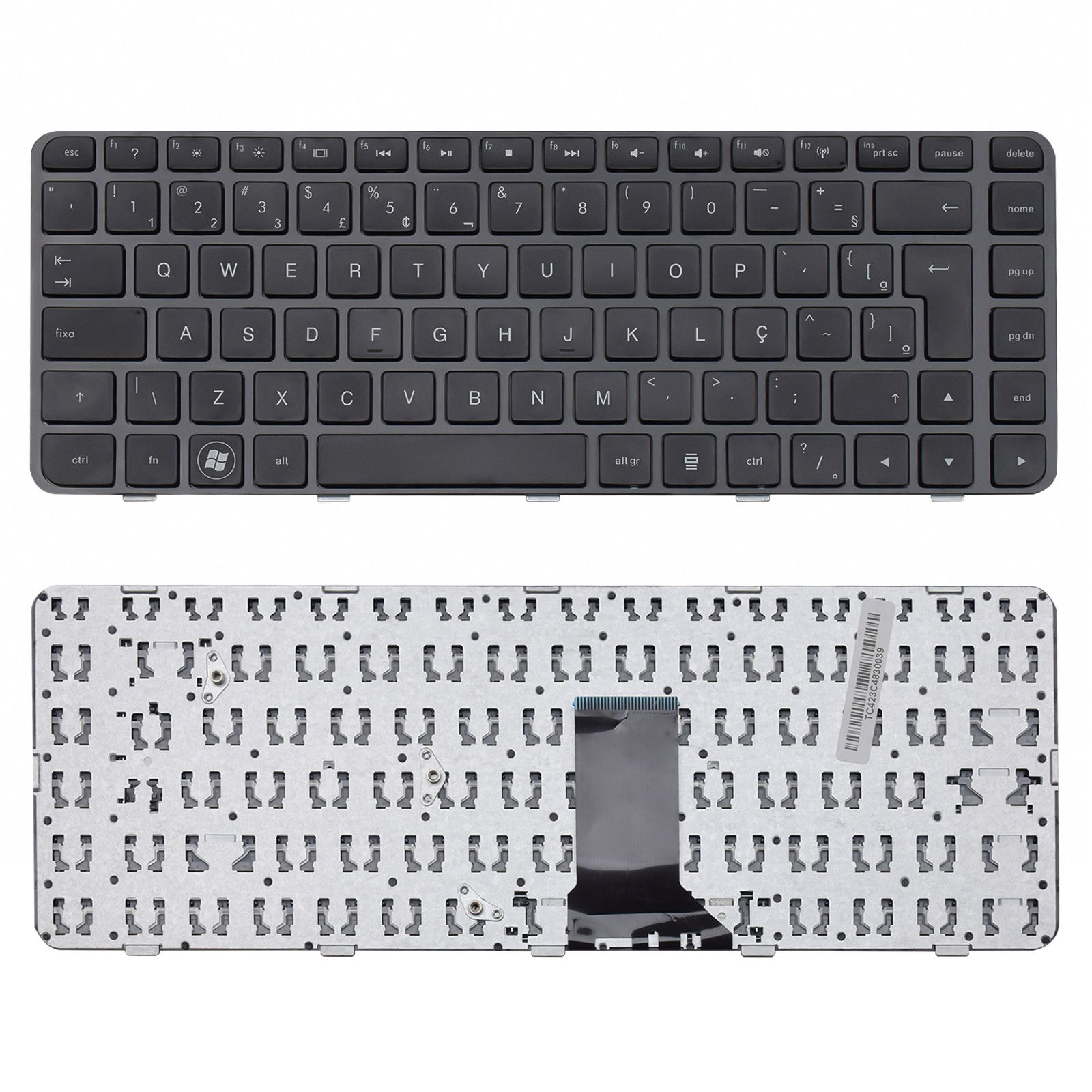 Teclado para Notebook Hp Pavilion DM4-2070 ABNT2 Preto possui teclas confortáveis e 12 meses de garantia