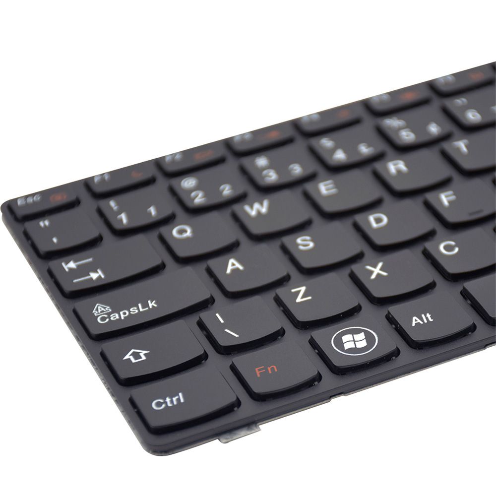 Teclado para Notebook Lenovo G Series G485A, ABNT2 Preto, possui teclas confortáveis e 12 meses de garantia.