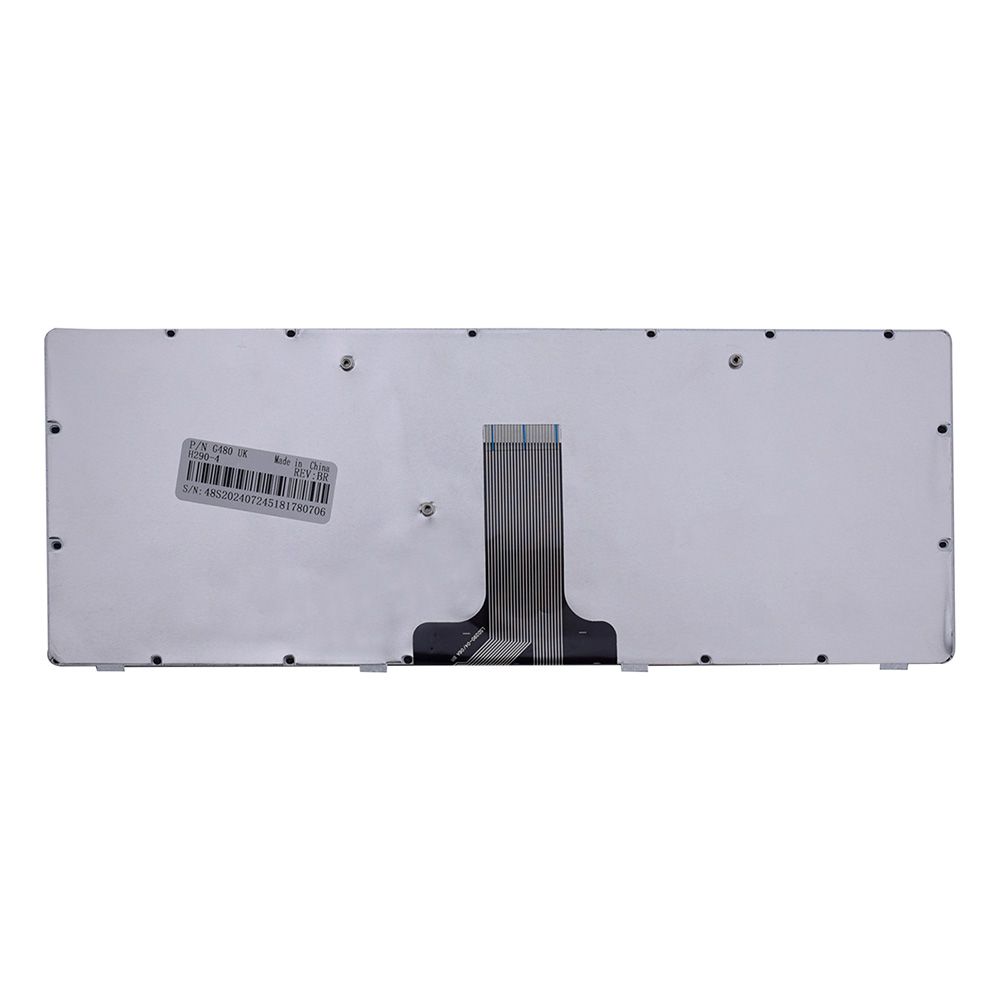 Teclado para Notebook Lenovo G Series G480 25206644, ABNT2 Preto, possui teclas confortáveis e 12 meses de garantia.