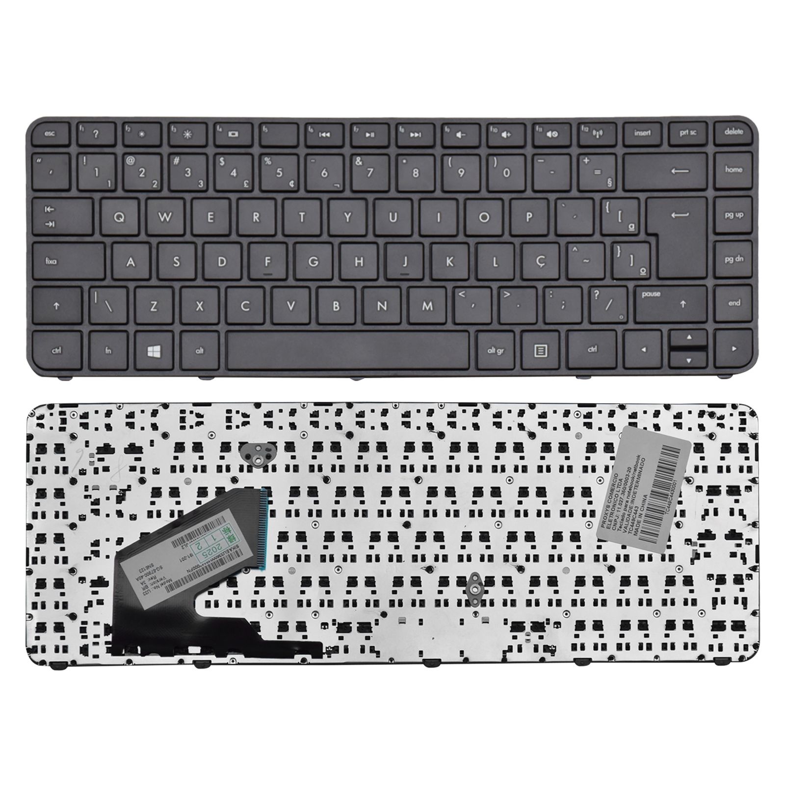 Teclado para Notebook HP Part Number SN6123