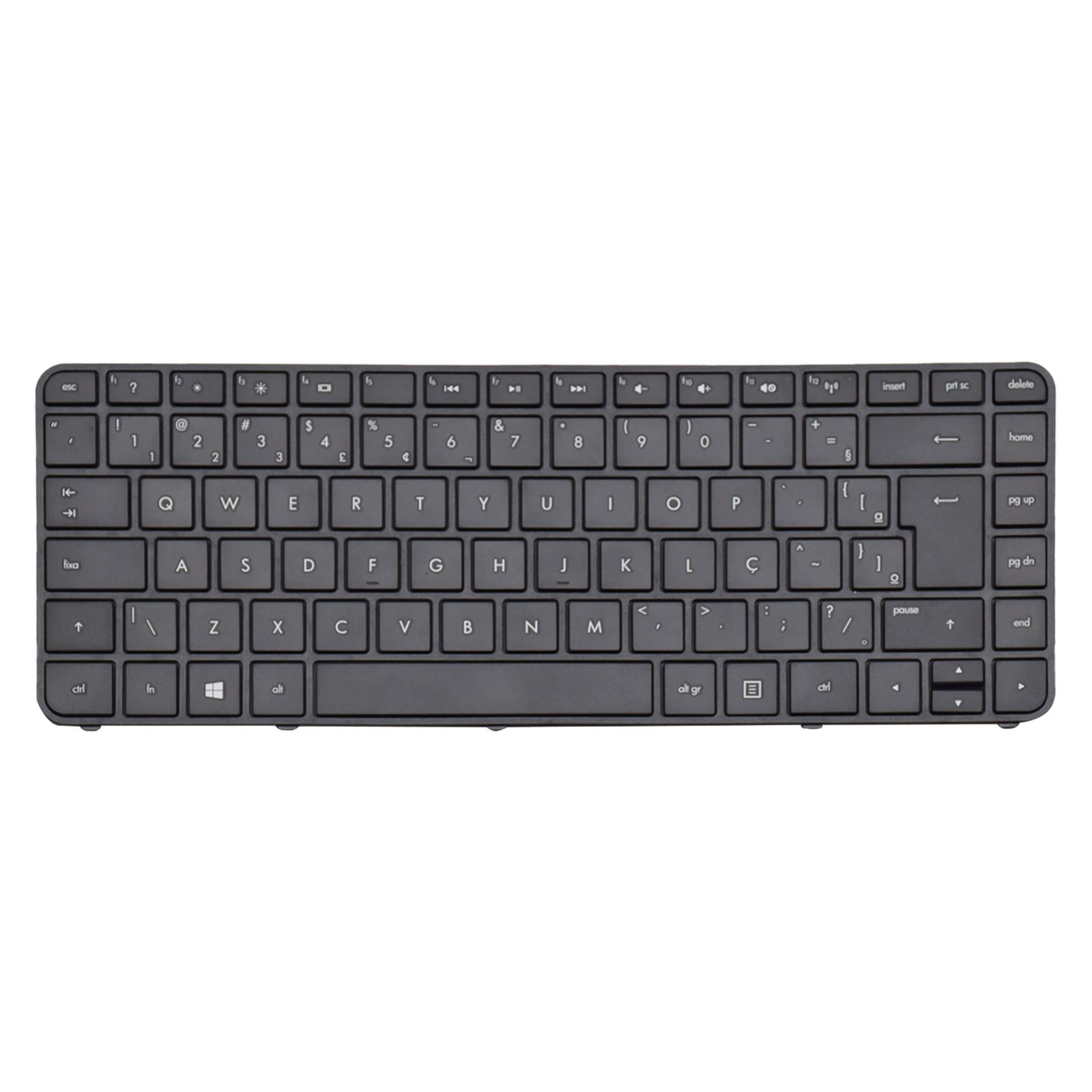 Teclado para Notebook Hp Pavilion 14-B109WM, ABNT2 Preto, possui teclas confortáveis e 12 meses de garantia.