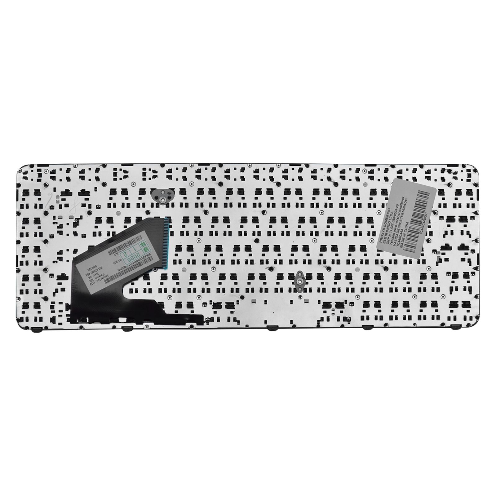 Teclado para Notebook Hp Part Number AEU33600010 697904-201, ABNT2 Preto, possui teclas confortáveis e 12 meses de garantia.