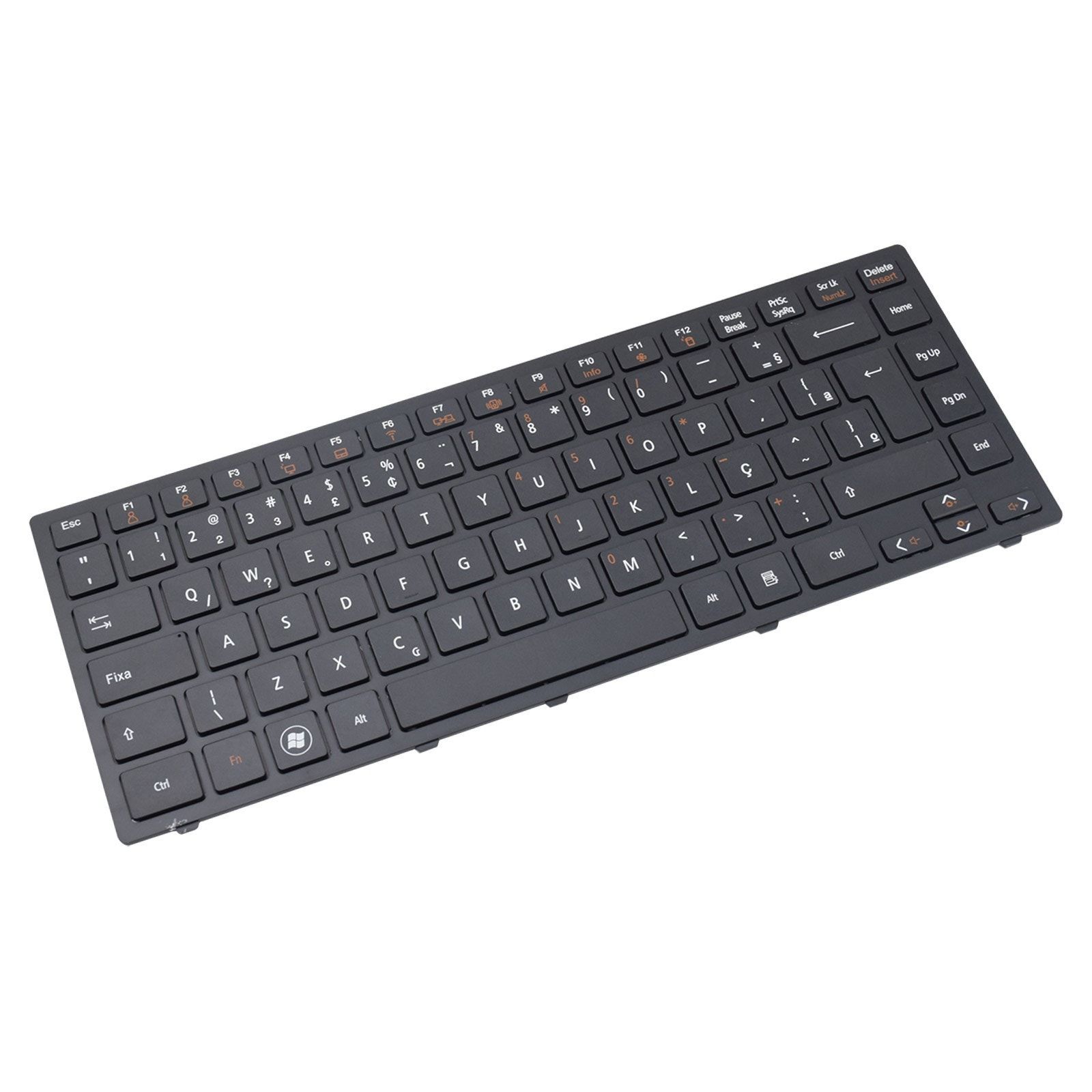 Teclado para Notebook Lg S430-G.BE41P1, ABNT2 Preto, possui teclas confortáveis e 12 meses de garantia.