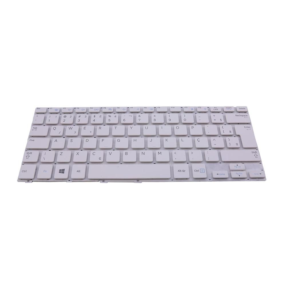 Teclado para Notebook Samsung Ativ Book NP905S3G-K02, ABNT2 - UK Style Branco, possui teclas confortáveis e 12 meses de garantia.