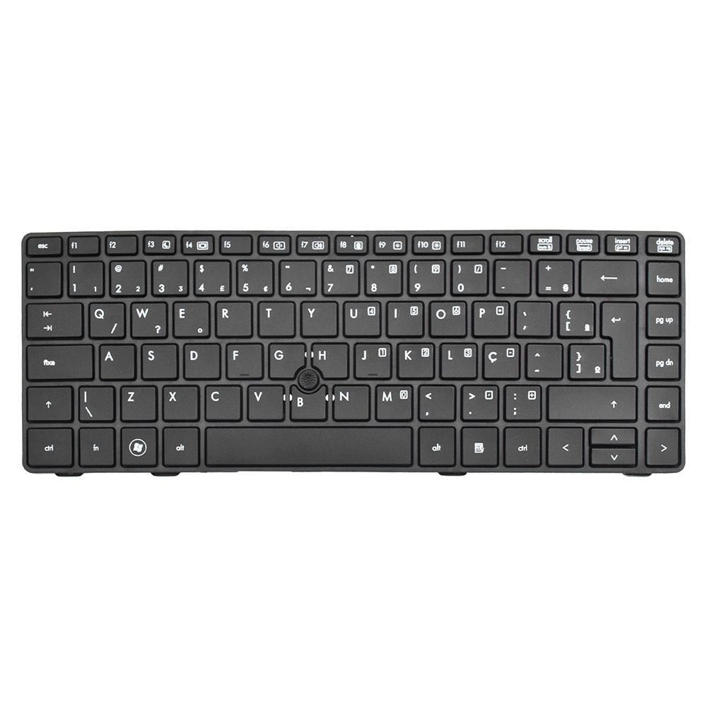 Teclado para Notebook Hp Probook 6475B, ABNT2 Preto, possui teclas confortáveis e 12 meses de garantia.