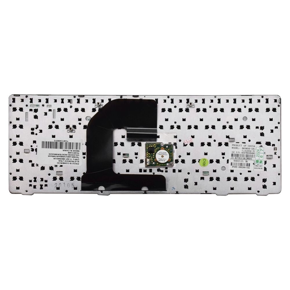 Teclado para Notebook HP ProBook 6465B 635768-201, ABNT2 Preto, possui teclas confortáveis e 12 meses de garantia.