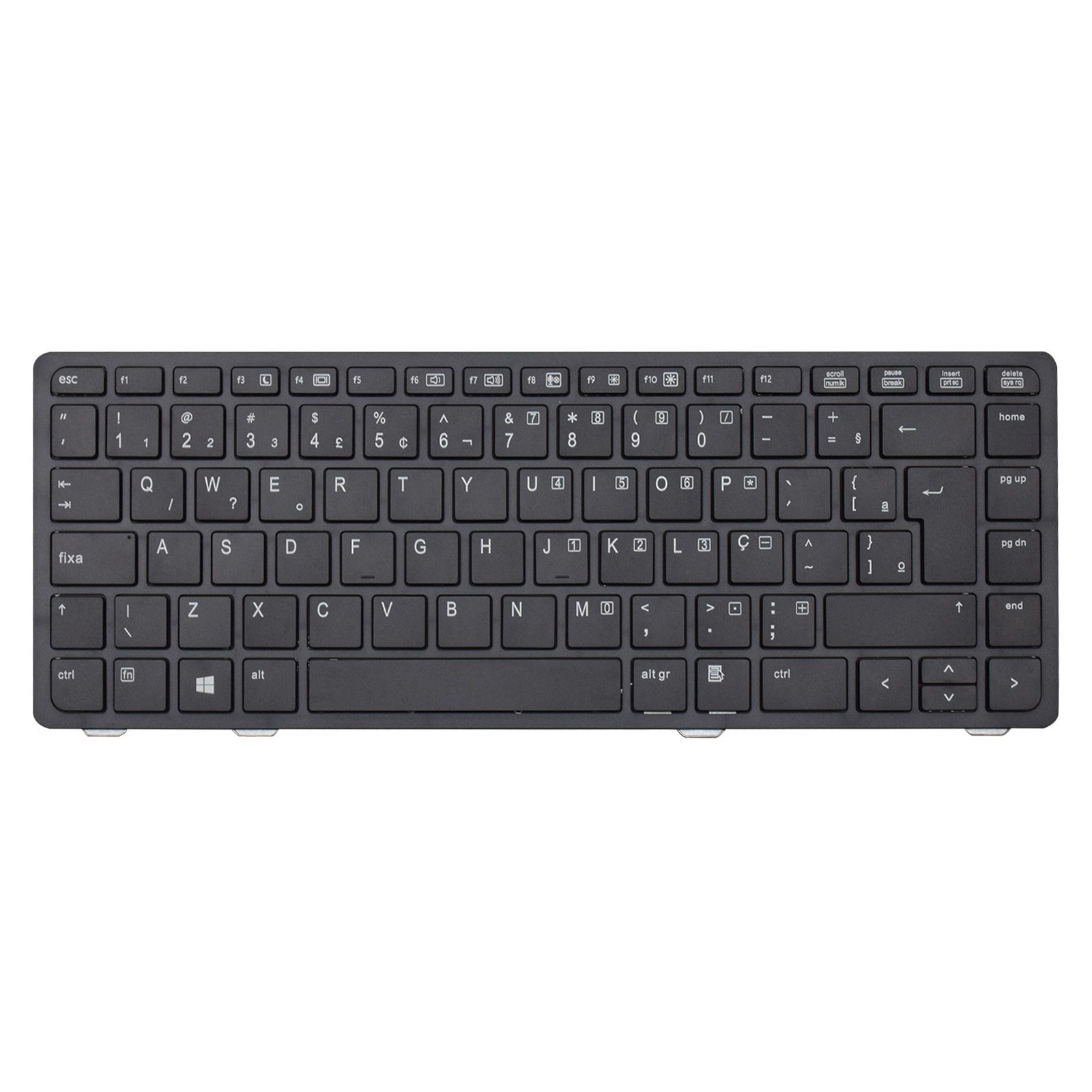 Teclado para Notebook Hp Probook com padrão ABNT2 Preto possui teclas confortáveis com Ç e 12 meses de garantia