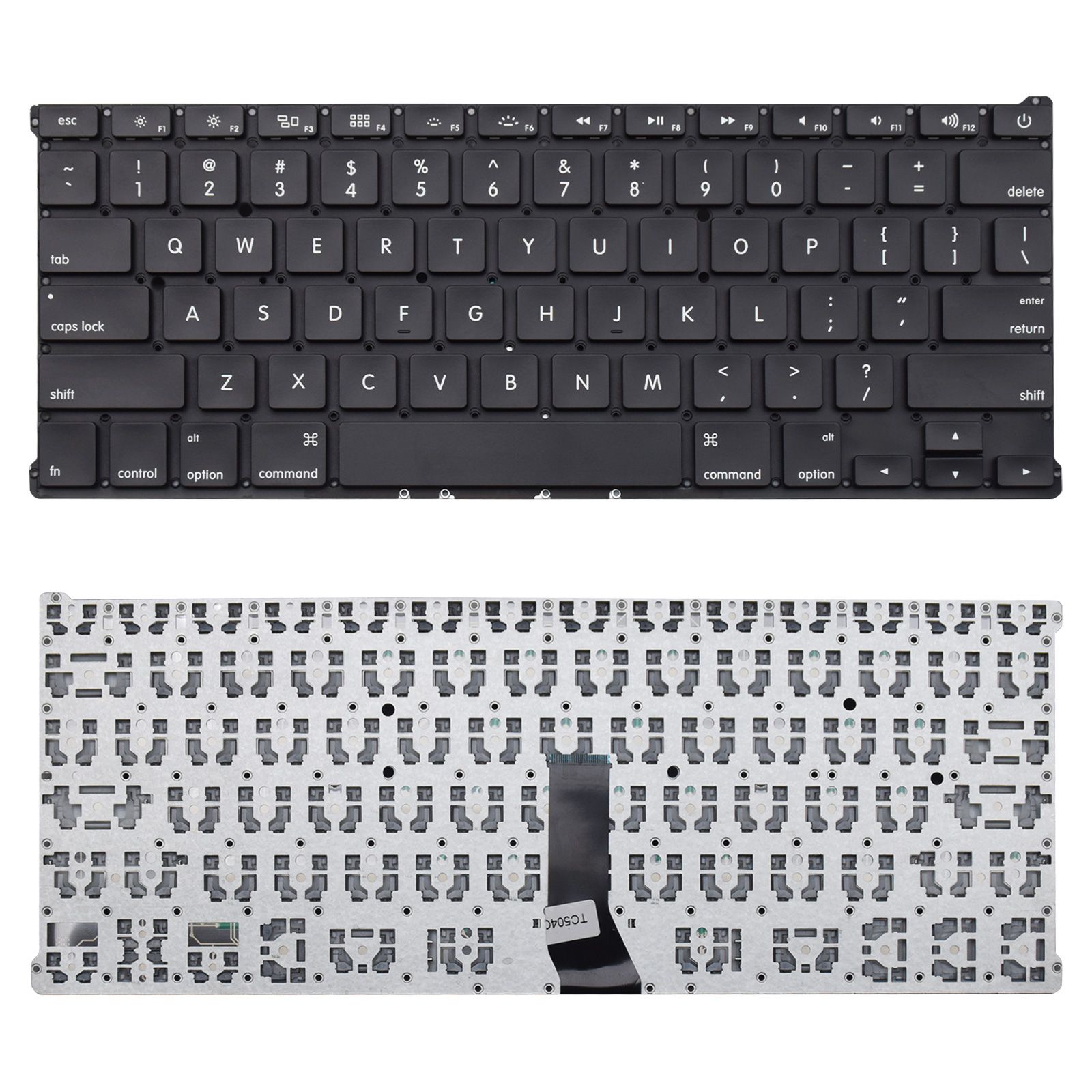Teclado para Notebook Apple Macbook A1369 Inglês Internacional - US Preto