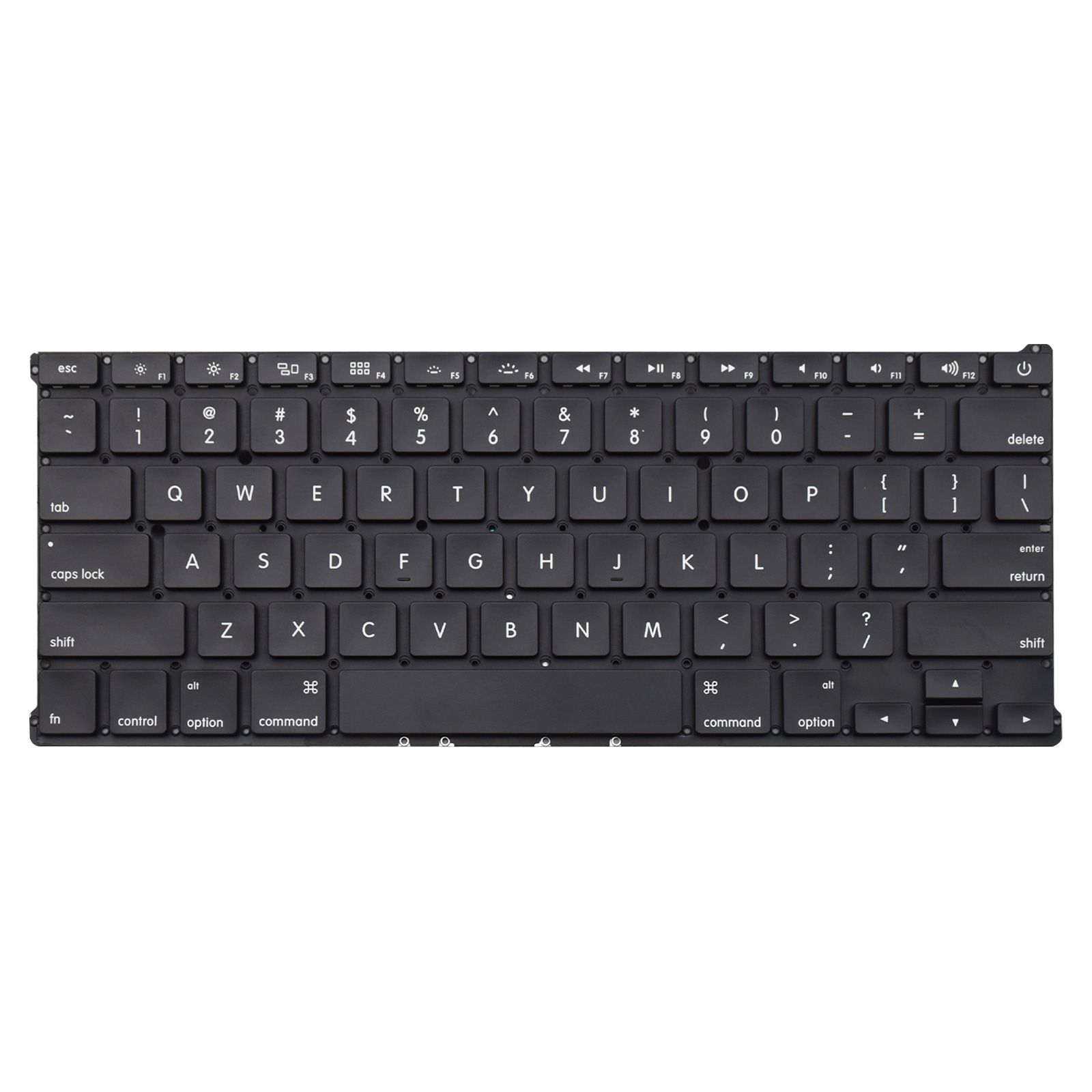 Teclado para Notebook Apple Macbook com padrão Inglês Internacional - US Preto possui teclas confortáveis com Ç e 12 meses de garantia