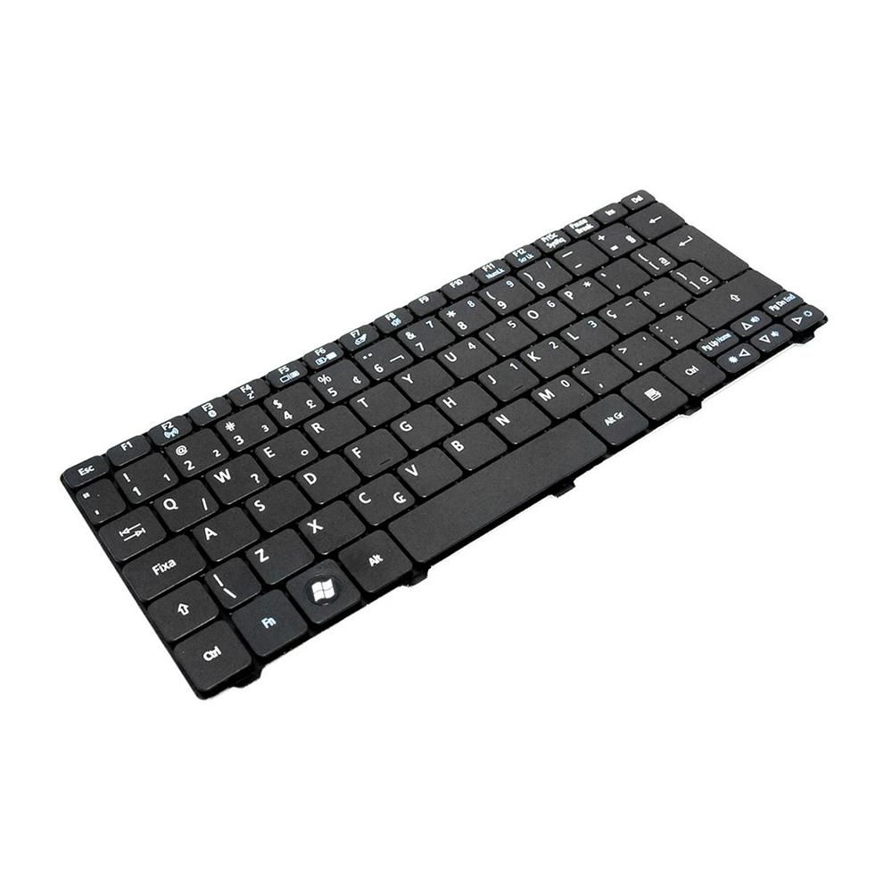 Teclado para Notebook Acer Aspire One d270-1809, ABNT2 - F3 Bluetooth Preto, possui teclas confortáveis e 12 meses de garantia.