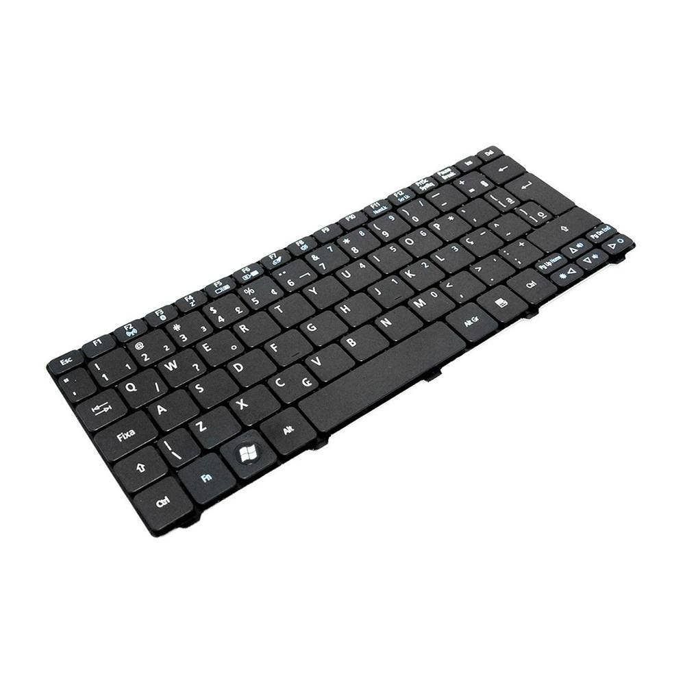Teclado para Notebook Acer D255-2032, ABNT2 - F3 Bluetooth Preto, possui teclas confortáveis e 12 meses de garantia.
