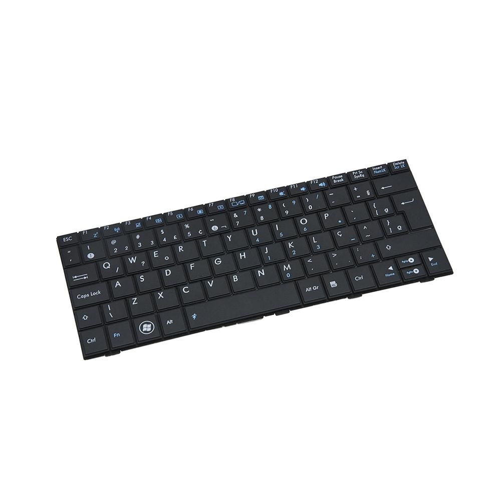 Teclado para Notebook Asus Eee Pc 1005HA, ABNT2 Preto, possui teclas confortáveis e 12 meses de garantia.