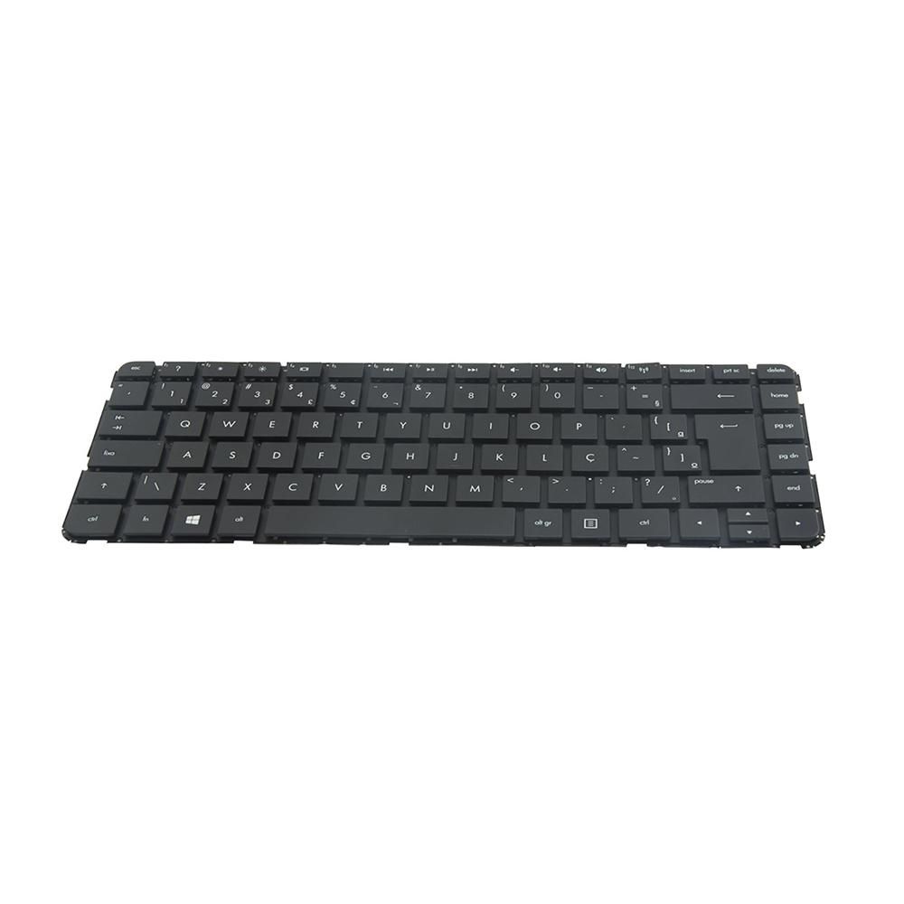 Teclado para Notebook Hp Part Number AEU33U00110, ABNT2 Preto, possui teclas confortáveis e 12 meses de garantia.
