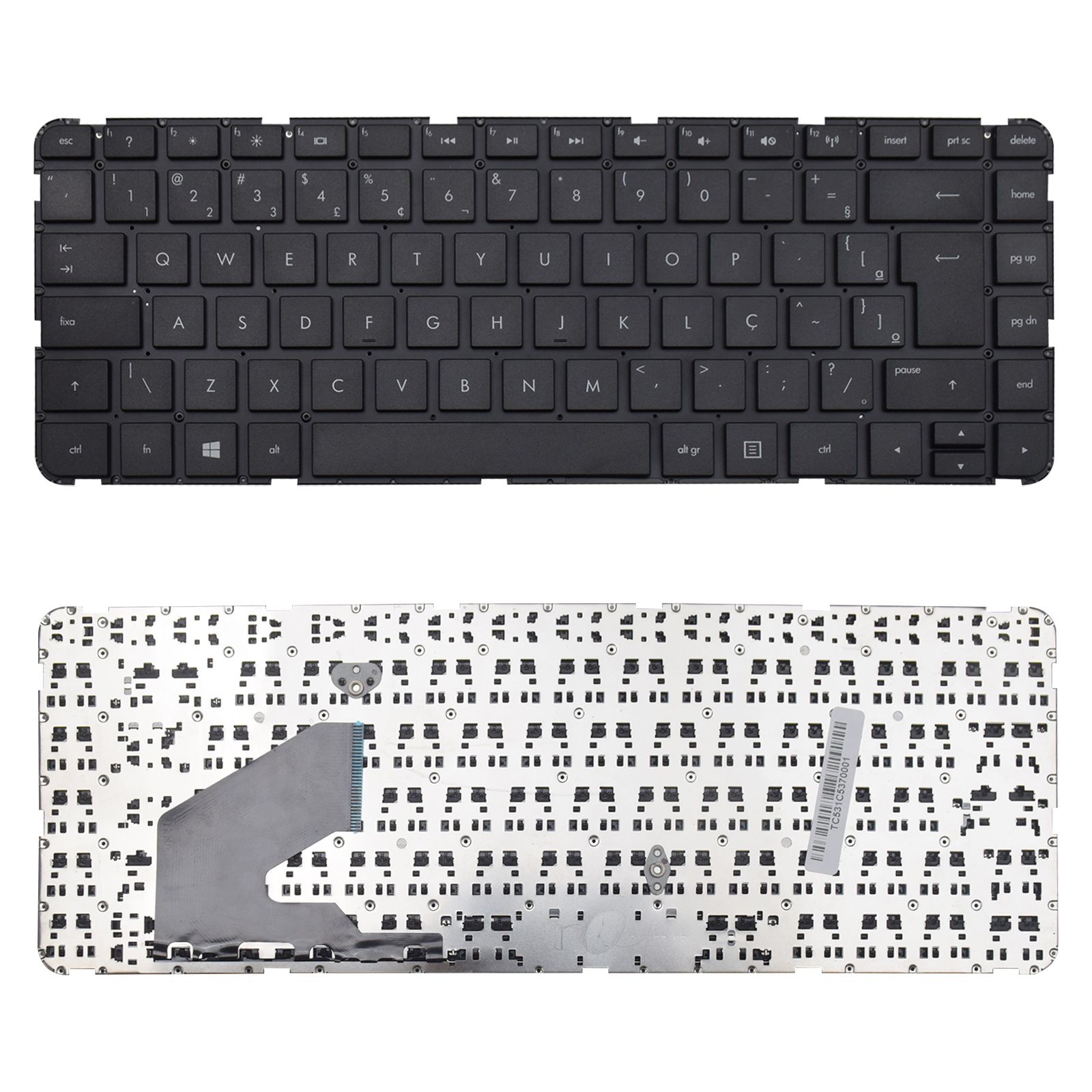 Teclado para Notebook Hp Part Number AEU33600010 ABNT2 Preto