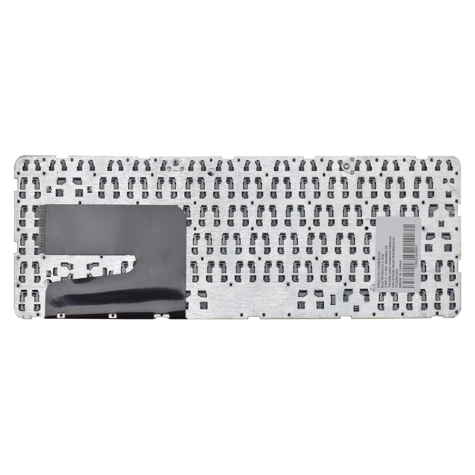 Teclado para Notebook Hp Part Number SG-59720-40A, ABNT2 Preto, possui teclas confortáveis e 12 meses de garantia.