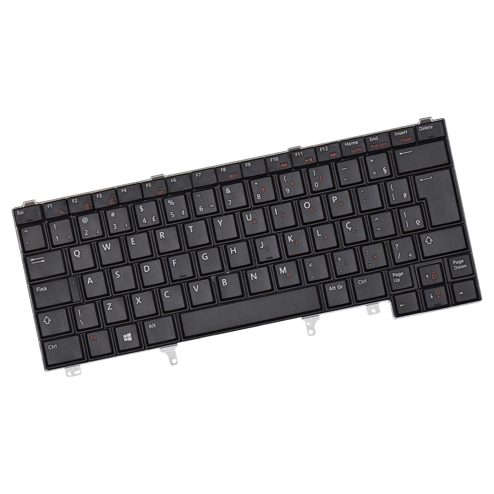 Teclado para Notebook Dell Latitude E6230, ABNT2 Preto, possui teclas confortáveis e 12 meses de garantia.
