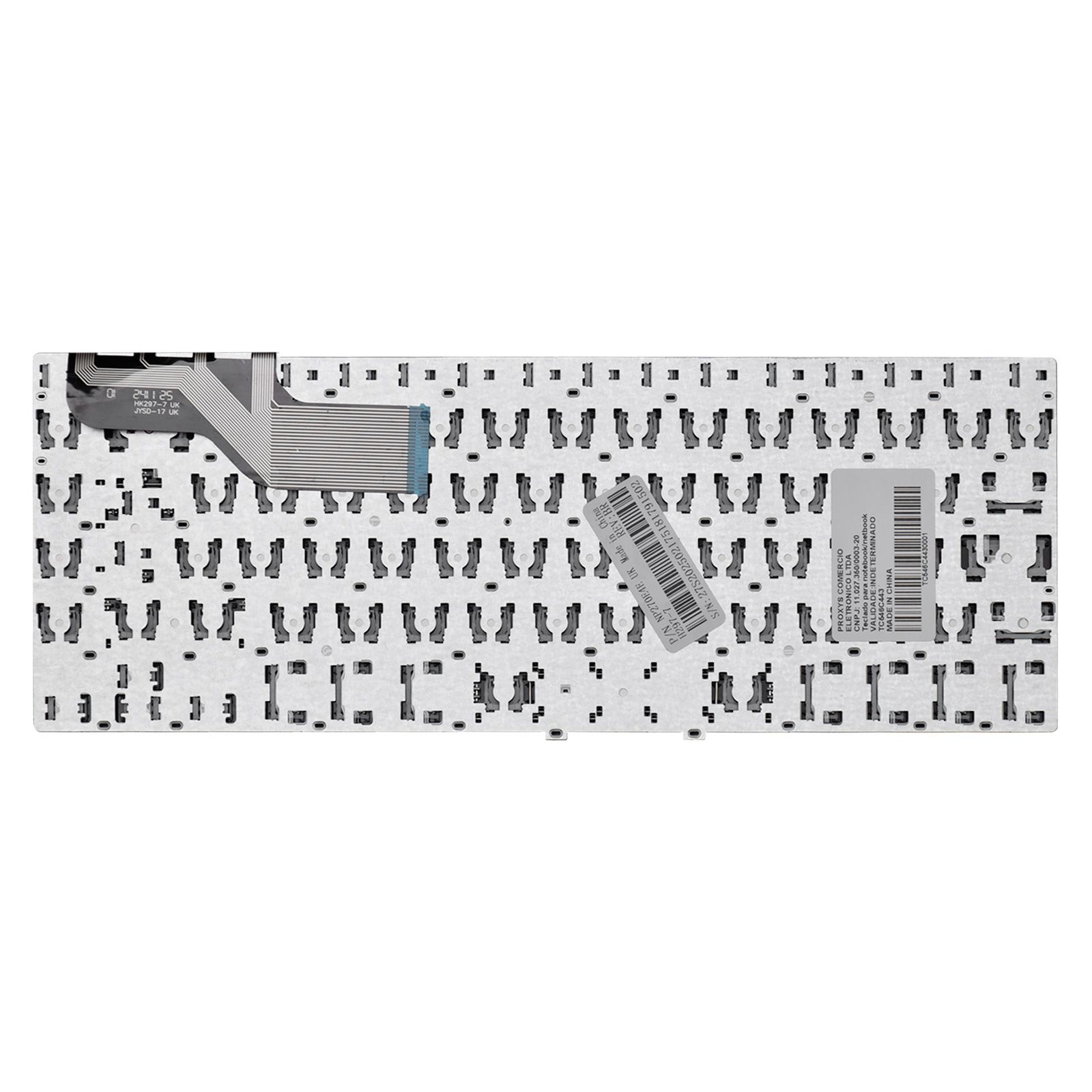 Teclado para Notebook Samsung Ativ Book NP270E4E-KDVBR, ABNT2 Branco, possui teclas confortáveis e 12 meses de garantia.