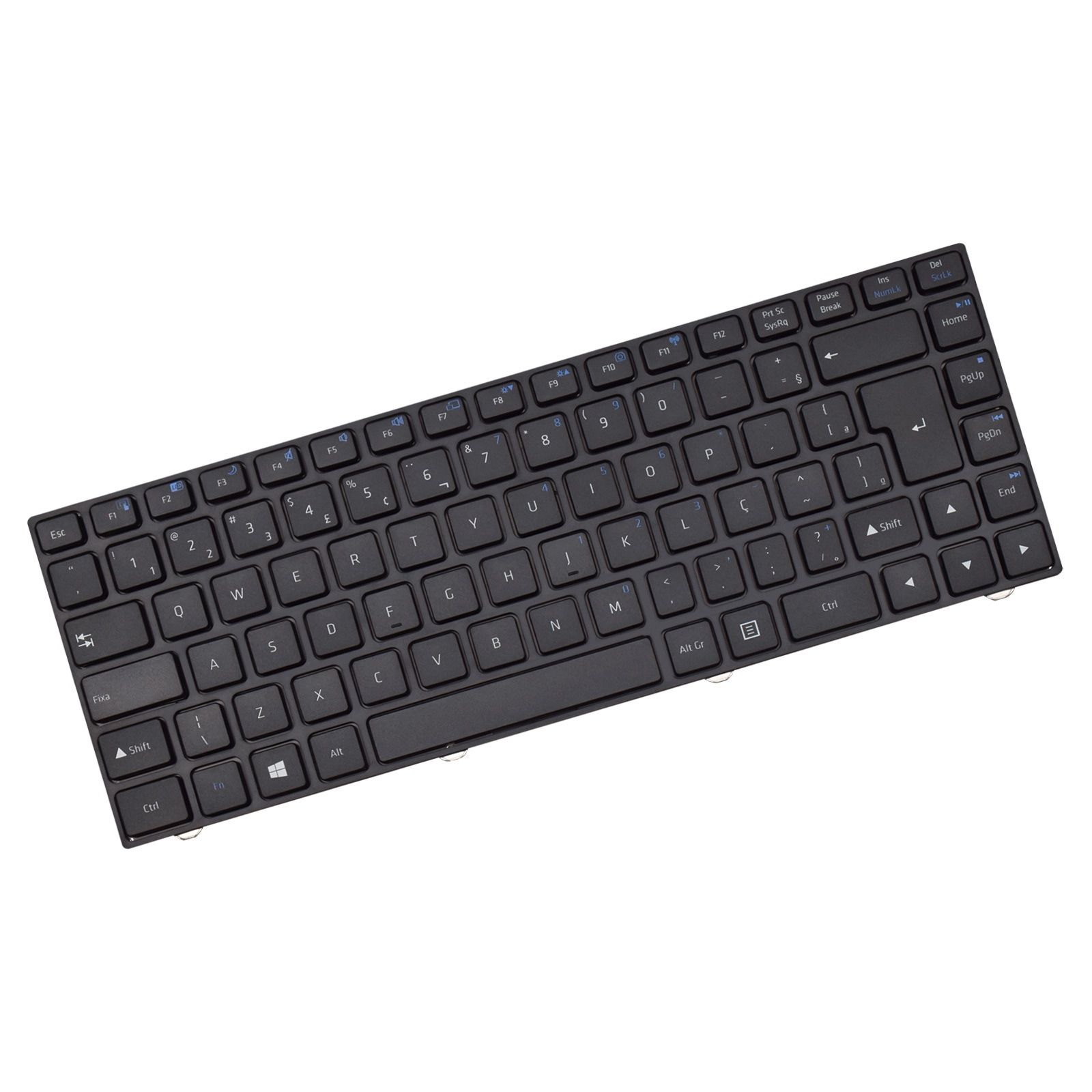 Teclado para Notebook Positivo SIM 5410, ABNT2 Preto, possui teclas confortáveis e 12 meses de garantia.