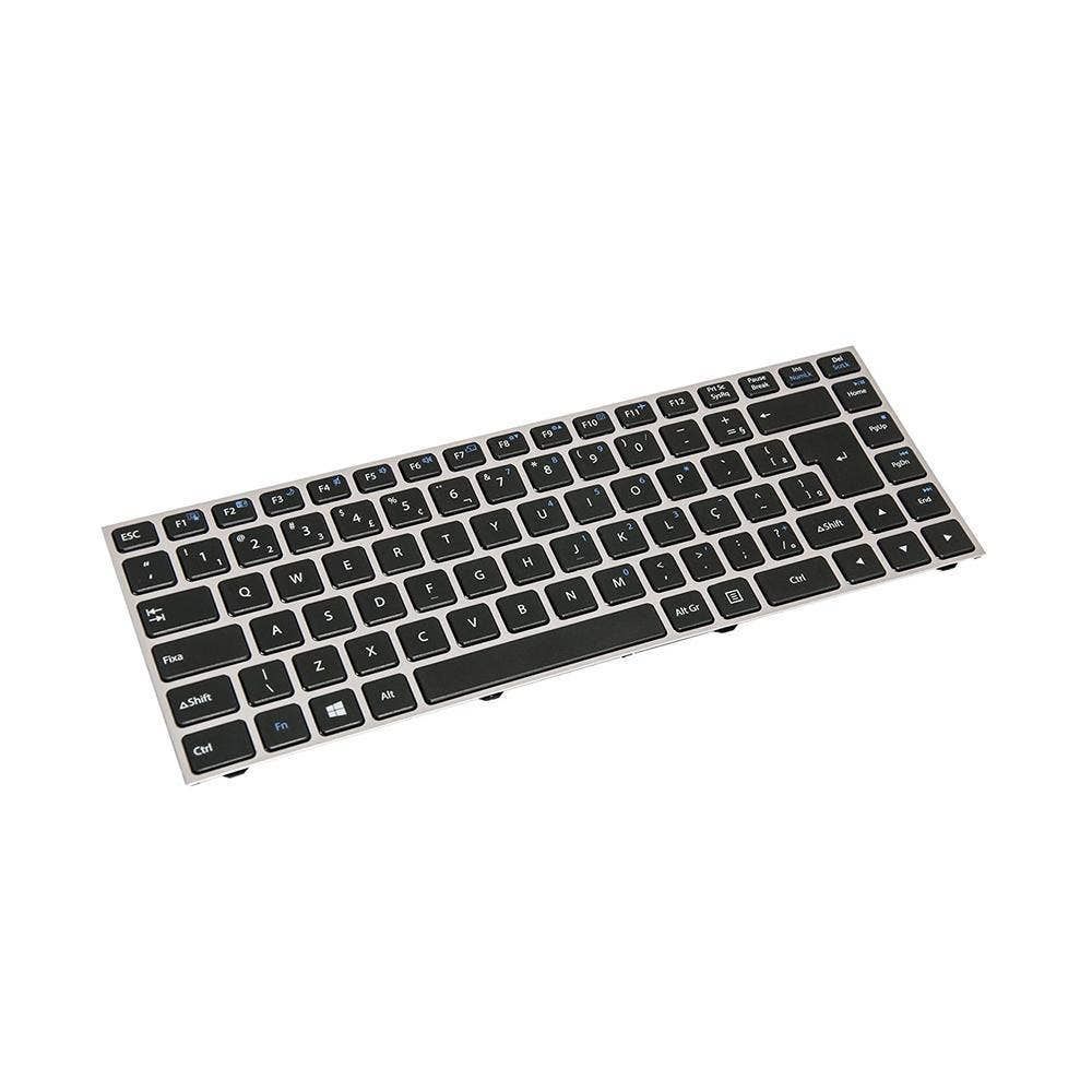 Teclado para Notebook Positivo Premium XS7010, ABNT2 Preto, possui teclas confortáveis e 12 meses de garantia.