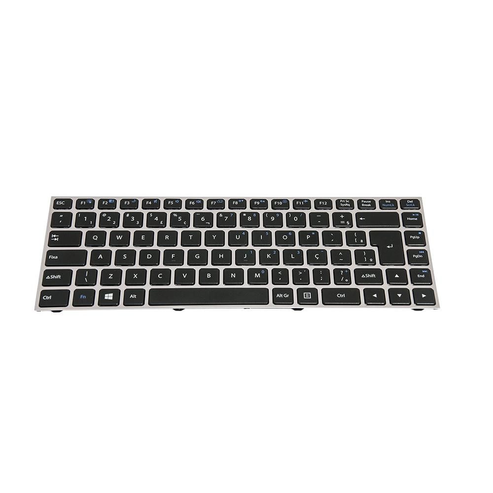 Teclado para Notebook Positivo Premium XS7010, ABNT2 Preto, possui teclas confortáveis e 12 meses de garantia.