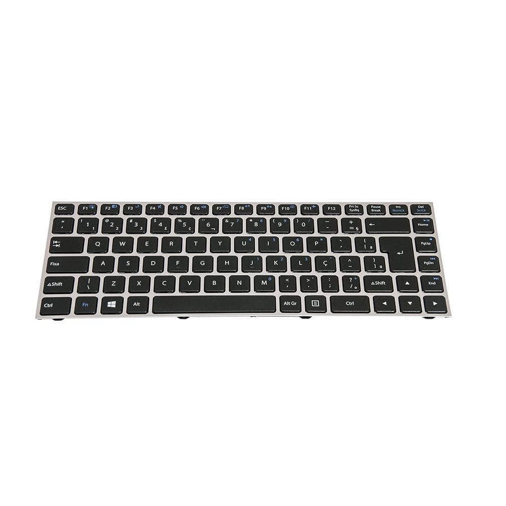 Teclado para Notebook Positivo Premium XS7005, ABNT2 Preto, possui teclas confortáveis e 12 meses de garantia.