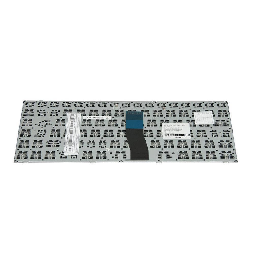 Teclado para Notebook Positivo Premium XS4005, ABNT2 Preto, possui teclas confortáveis e 12 meses de garantia.