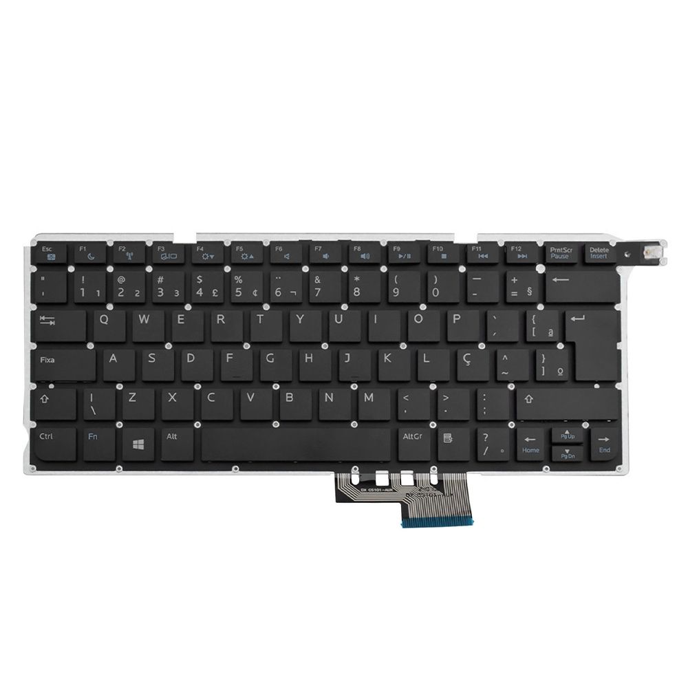 Teclado para Notebook Dell Vostro 5480 ABNT2 Preto possui teclas confortáveis e 12 meses de garantia