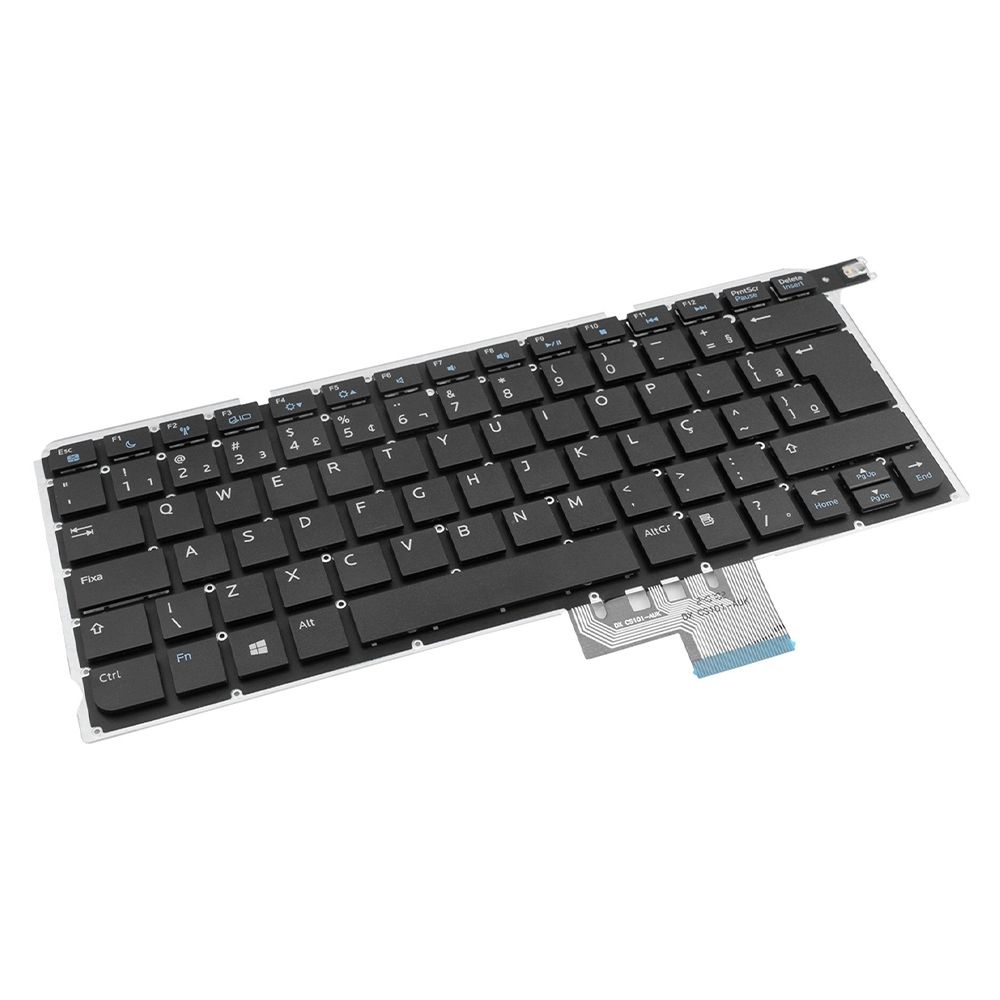 Teclado para Notebook Dell Inspiron P41G002, ABNT2 Preto, possui teclas confortáveis e 12 meses de garantia.