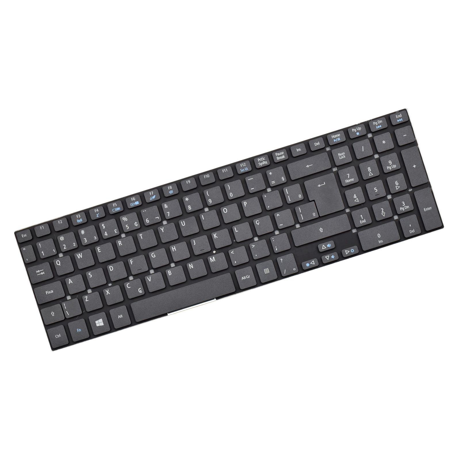 Teclado para Notebook Acer Aspire E1-572-6_BR471, ABNT2 - UK Style Preto, possui teclas confortáveis e 12 meses de garantia.
