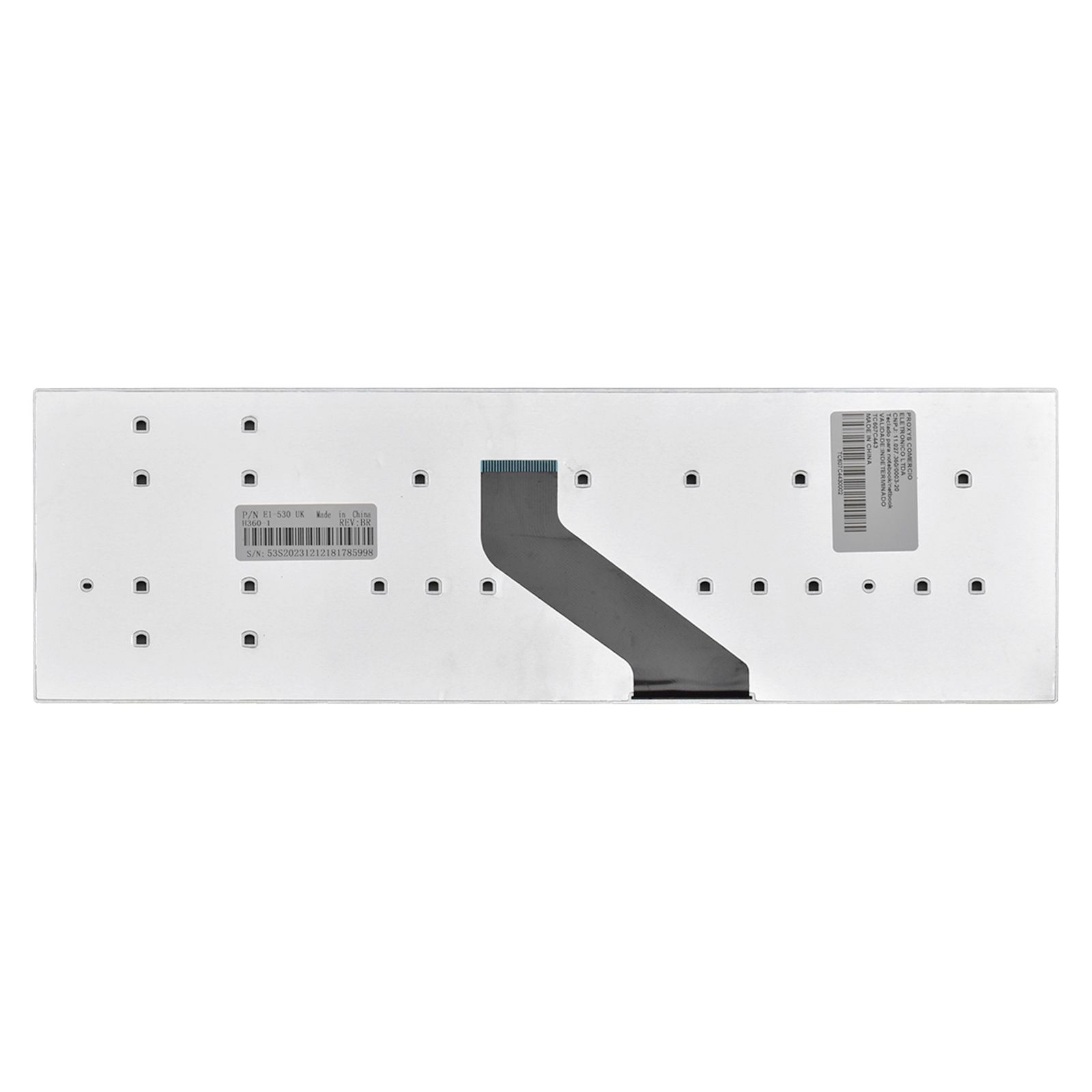 Teclado para Notebook Acer Part Number NKI1713066, ABNT2 - UK Style Preto, possui teclas confortáveis e 12 meses de garantia.