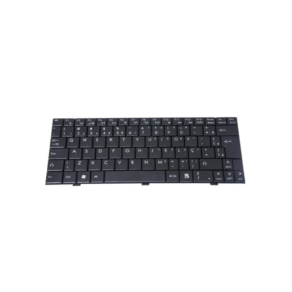 Teclado para Notebook Positivo Part Number AEUW3600010, ABNT2 Preto, possui teclas confortáveis e 12 meses de garantia.