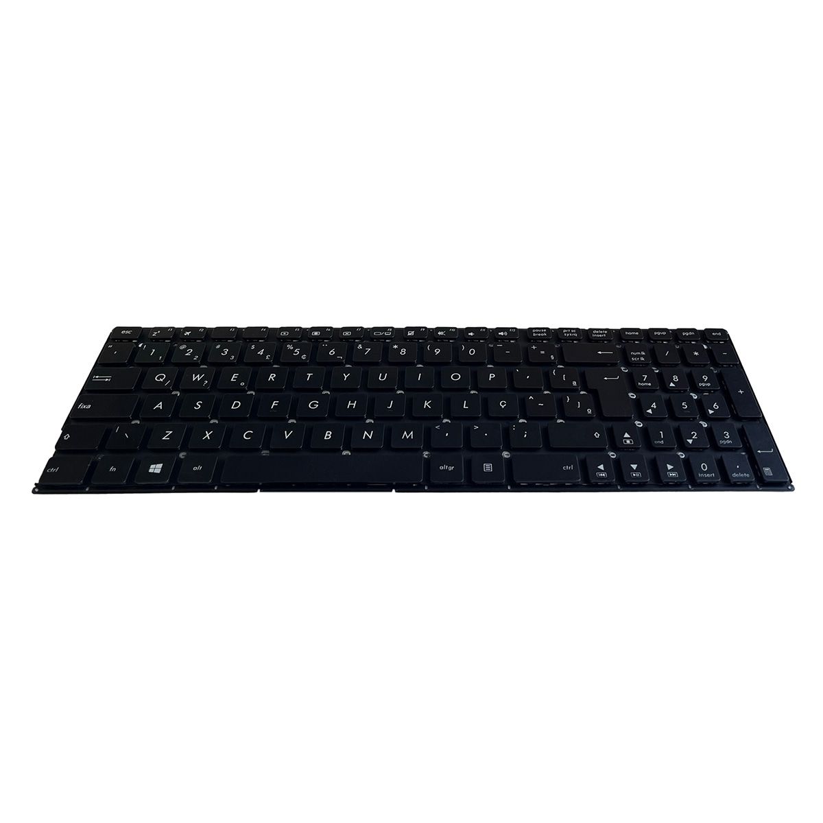 Teclado para Notebook Asus Z Series Z550SA, ABNT2 Preto, possui teclas confortáveis e 12 meses de garantia.