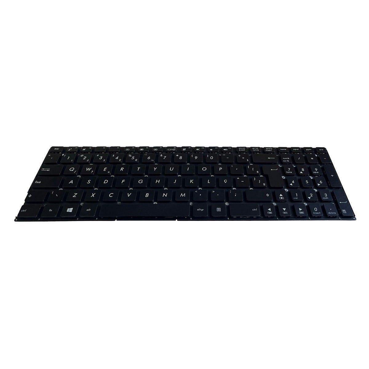 Teclado para Notebook Asus Z Series Z550SA, ABNT2 Preto, possui teclas confortáveis e 12 meses de garantia.