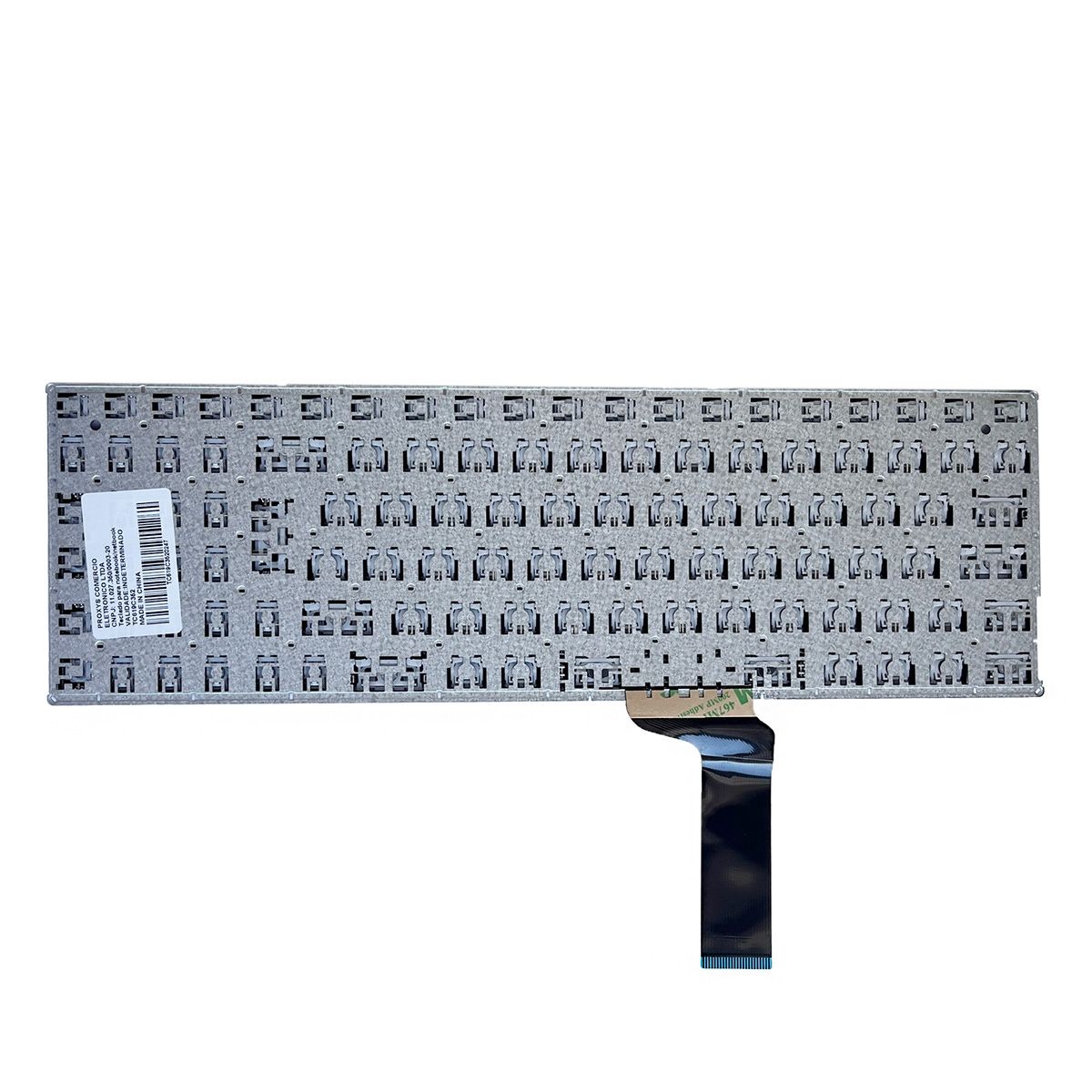 Teclado para Notebook Asus X Series X556UA, ABNT2 Preto, possui teclas confortáveis e 12 meses de garantia.